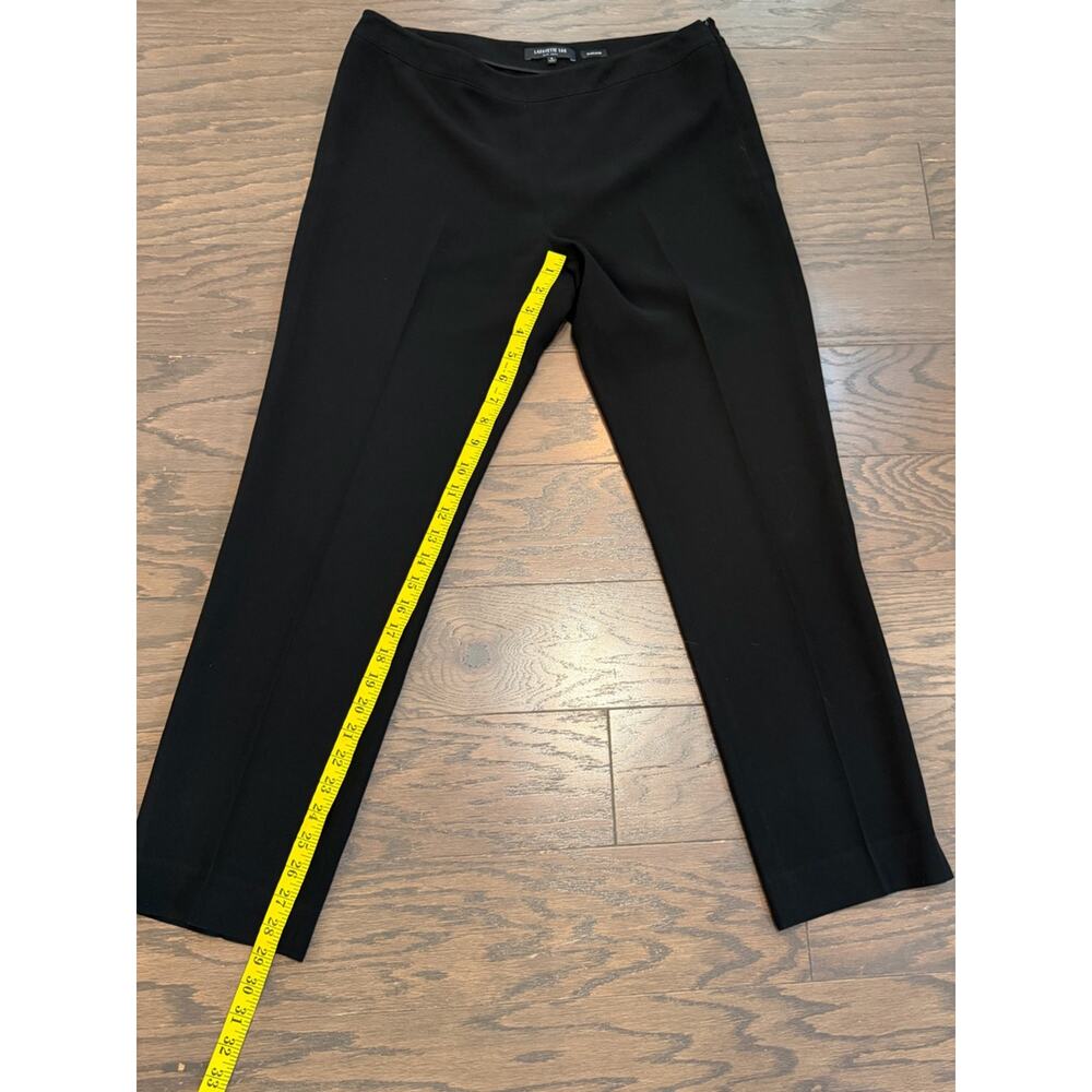 Lafayette 148 New York Bleecker Slim Fit Black Dress Pants Size 6 EUC - Picture 7 of 8